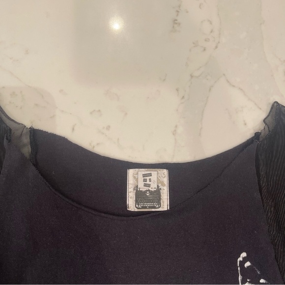 Gently worn Furst Of A Kind black and mesh sleeve Bob Marley tshirt - Picture 13 of 14